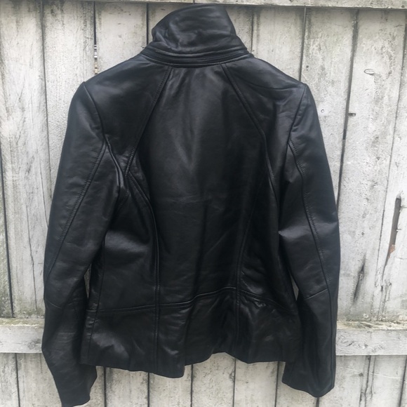 Soia & kyo leather collar zipper jacket - Picture 6 of 13